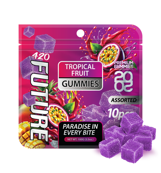Tropical Fruit 10-Pack Gummies (Vegan)