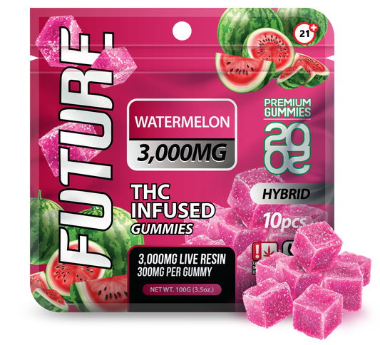 Future Thca Infused Gummies 3000 MG - Watermelon - B2B