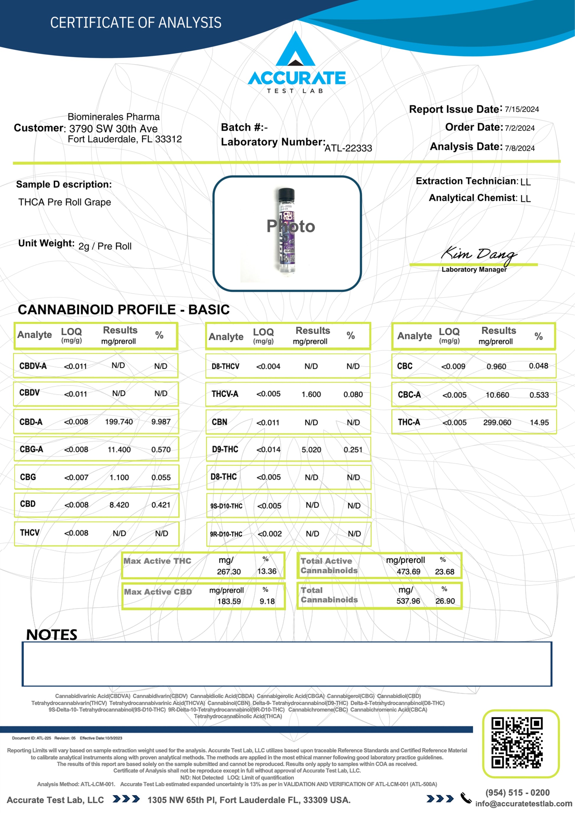 Grape (Sativa) 2G Pre-Roll with Glass Tip and GummyCap™