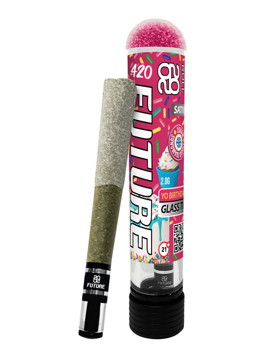 Yo Birthday (Sativa) 2G Pre-Roll with Glass Tip and GummyCap™