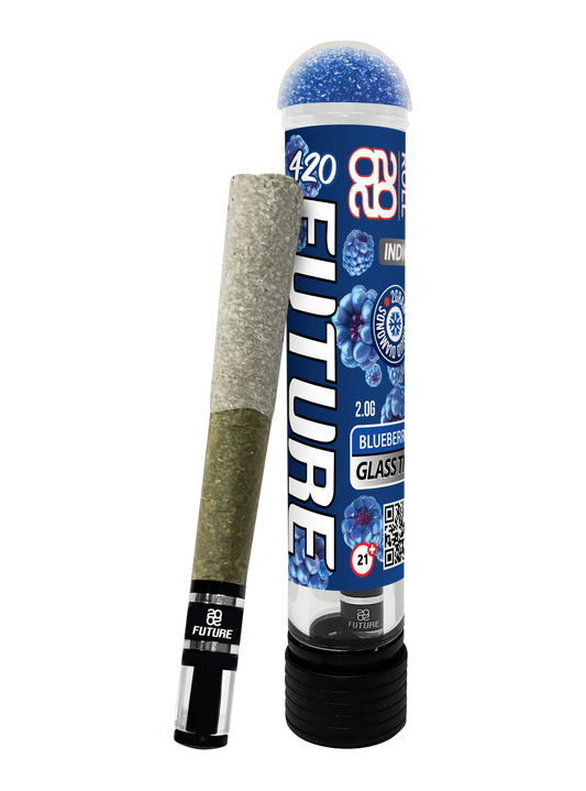 Blueberry (Indica) 2G Pre-Roll with Glass Tip and GummyCap™