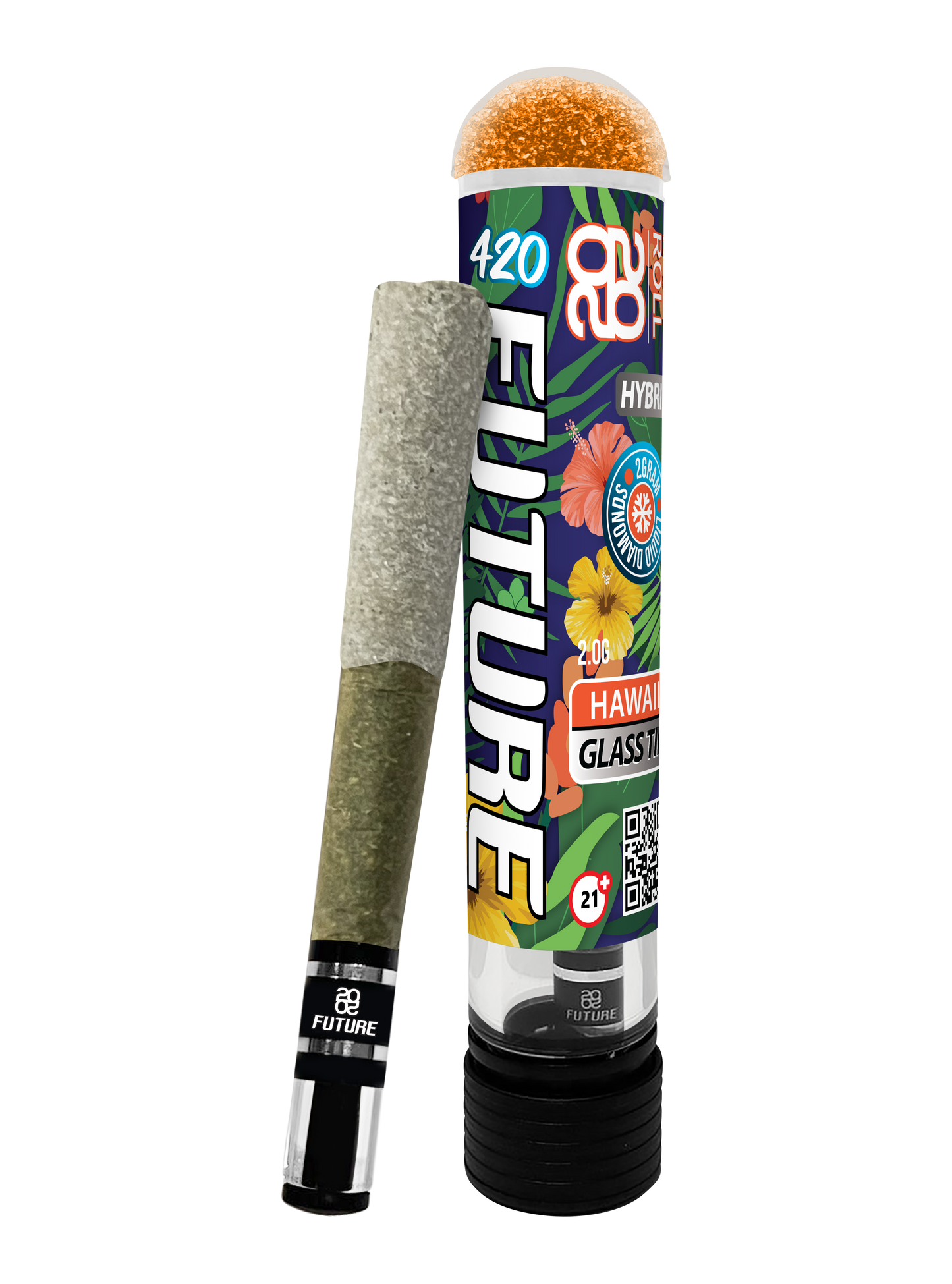 Hawaii (Hybrid) 2G Pre-Roll with Glass Tip and GummyCap™