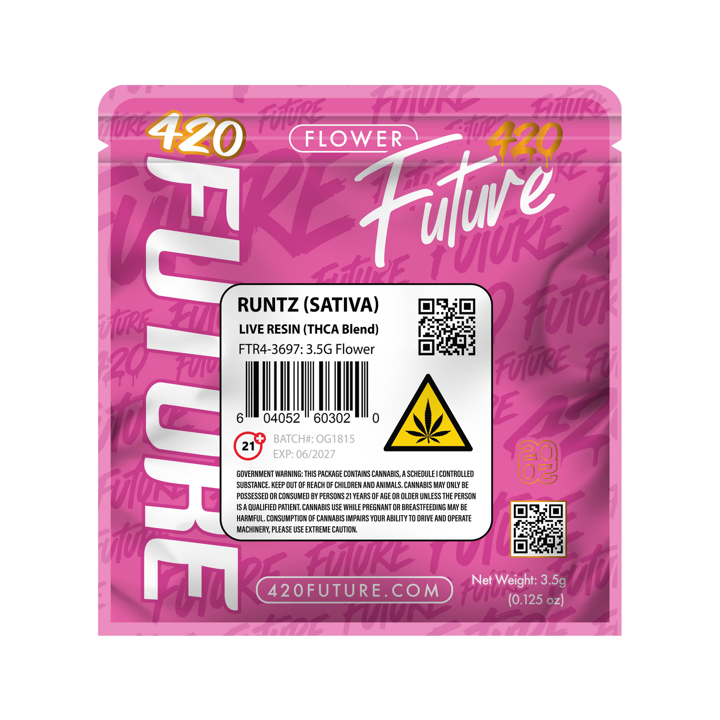 Runtz Flower (Sativa) – 3.5 Grams Live Resin